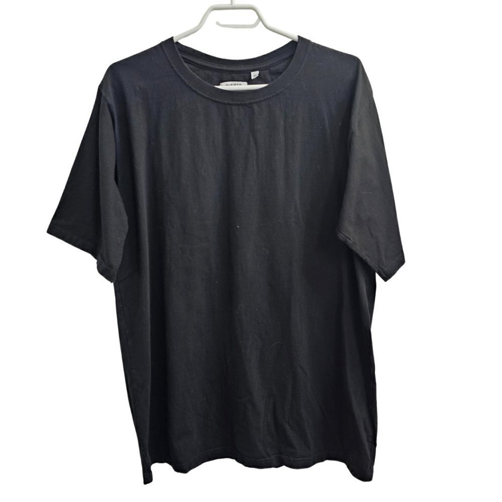 Men's Basic Crew Neck T-Shirt, Black, Short sleeve, XL